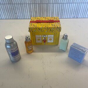 L'Occitane Yellow‎ Holiday Gift Set with Travel Size Toiletries, NWT